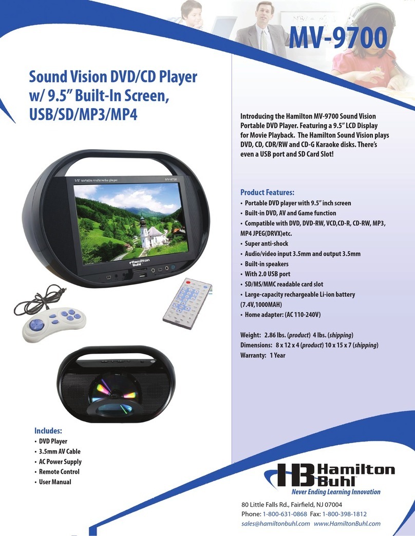 Hamilton/Buhl MV-9700 User manual