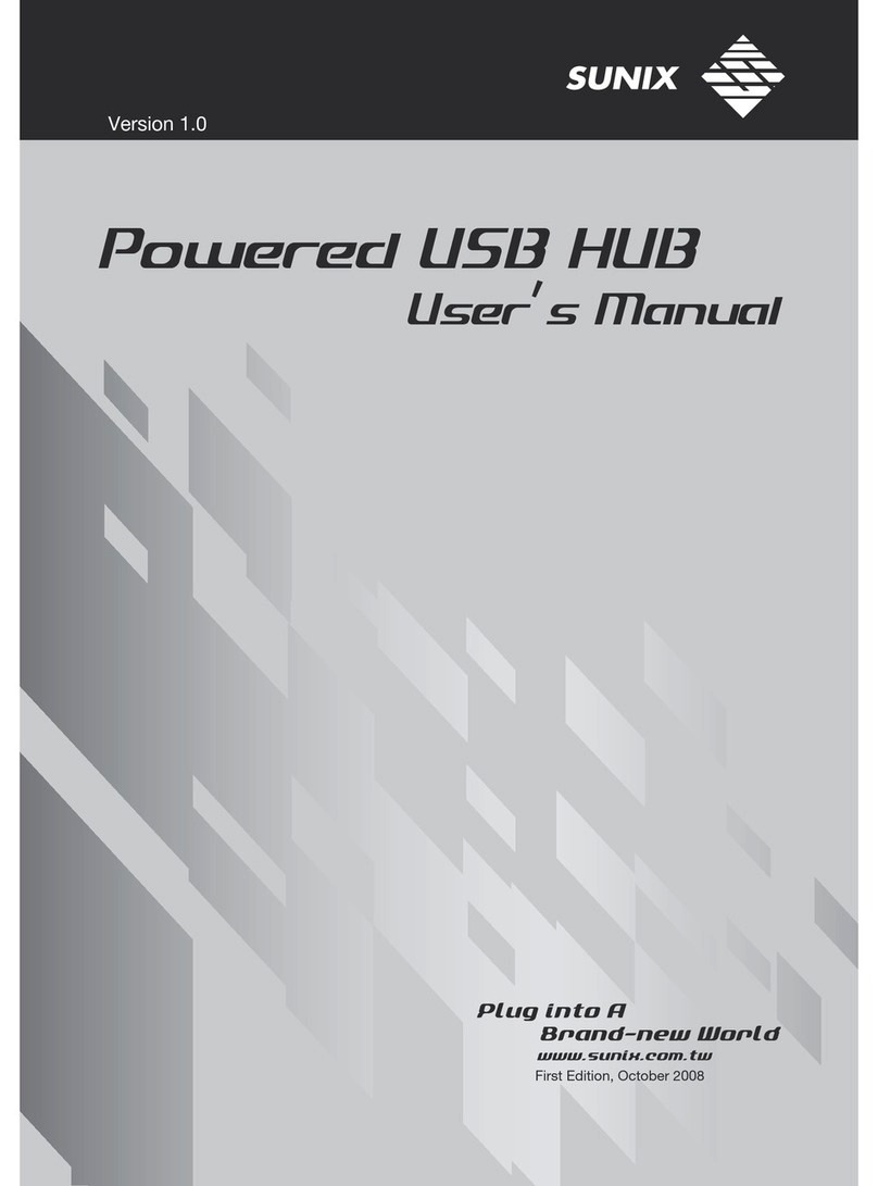 Sunix Powered USB HUB user manual