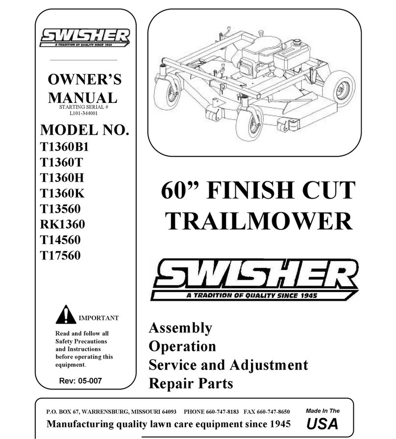 Swisher T1360B1 User manual