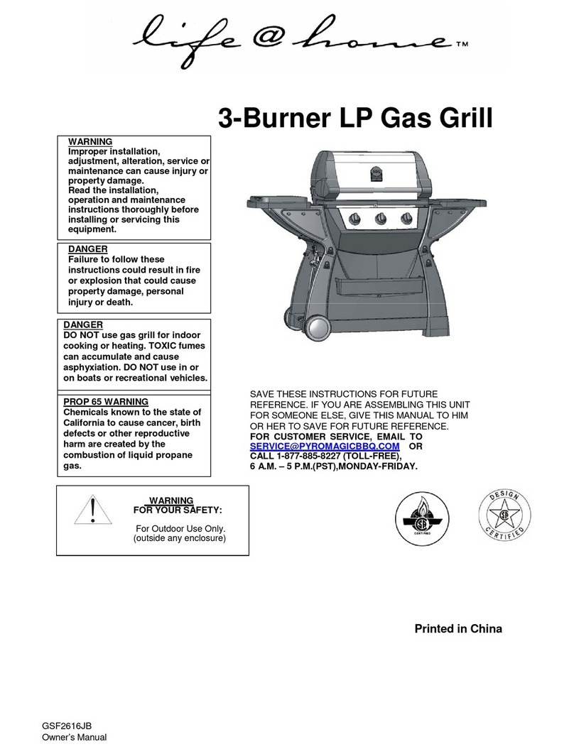 Life & Home GSF2616JB owner's manual