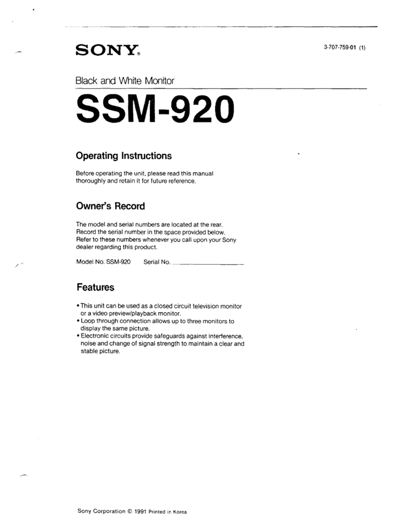 Sony SSM-90 User manual