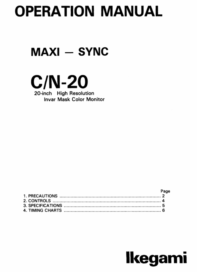 Ikegami C/N-20 User manual
