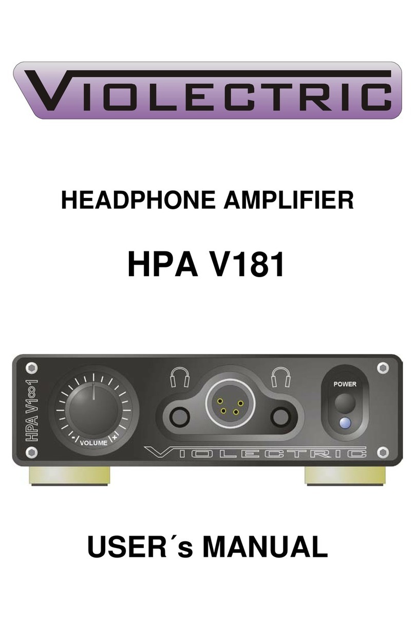 Violectric HPA V181 user manual