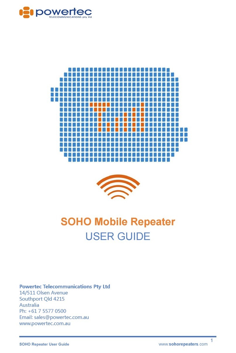 Power Tec SOHO Mobile Repeater user guide