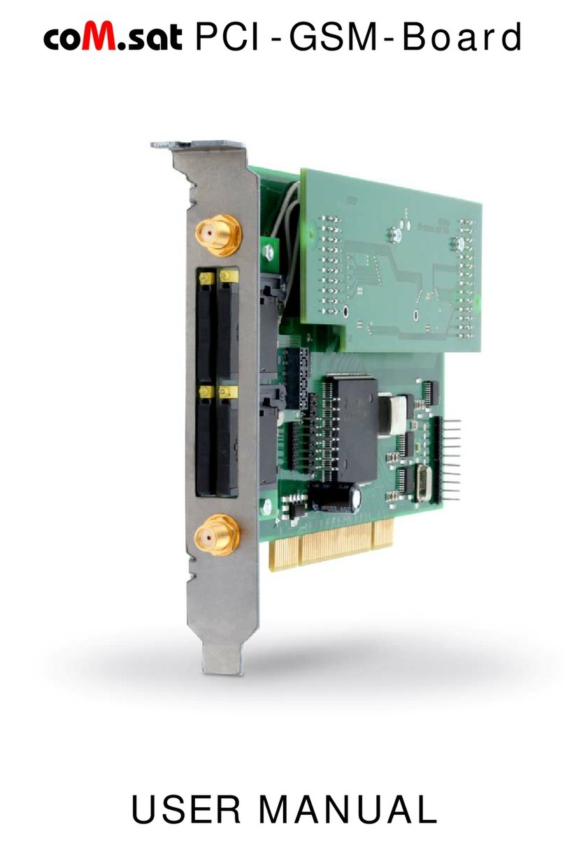 Comsat PCI-GSM-Board user manual