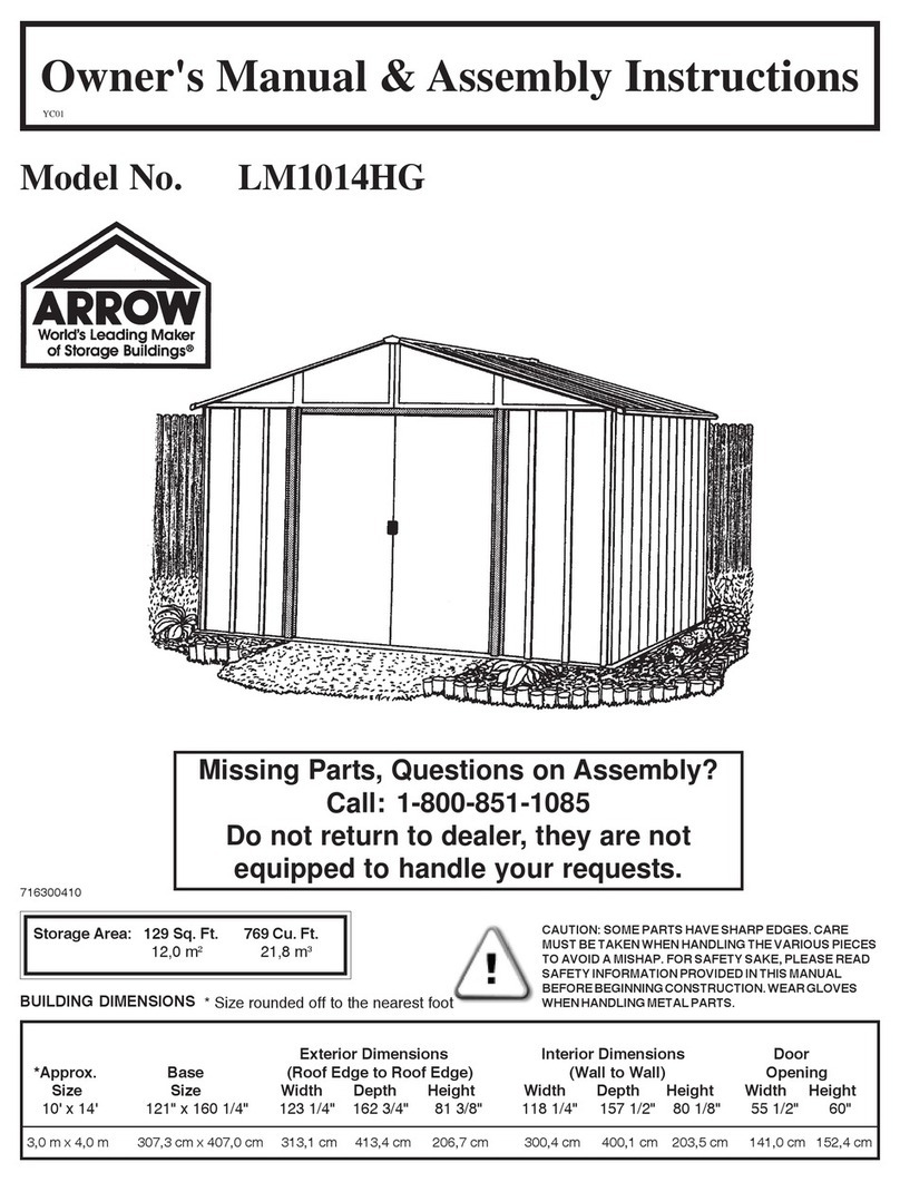 Arrow LM1014HG Owner's manual & assembly instructions