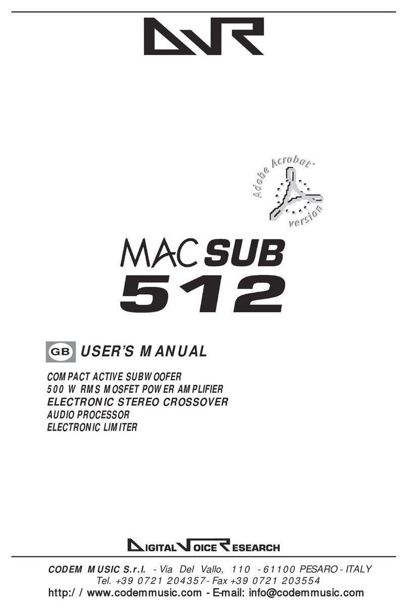 Digital Voice Research Macsub 512 user manual