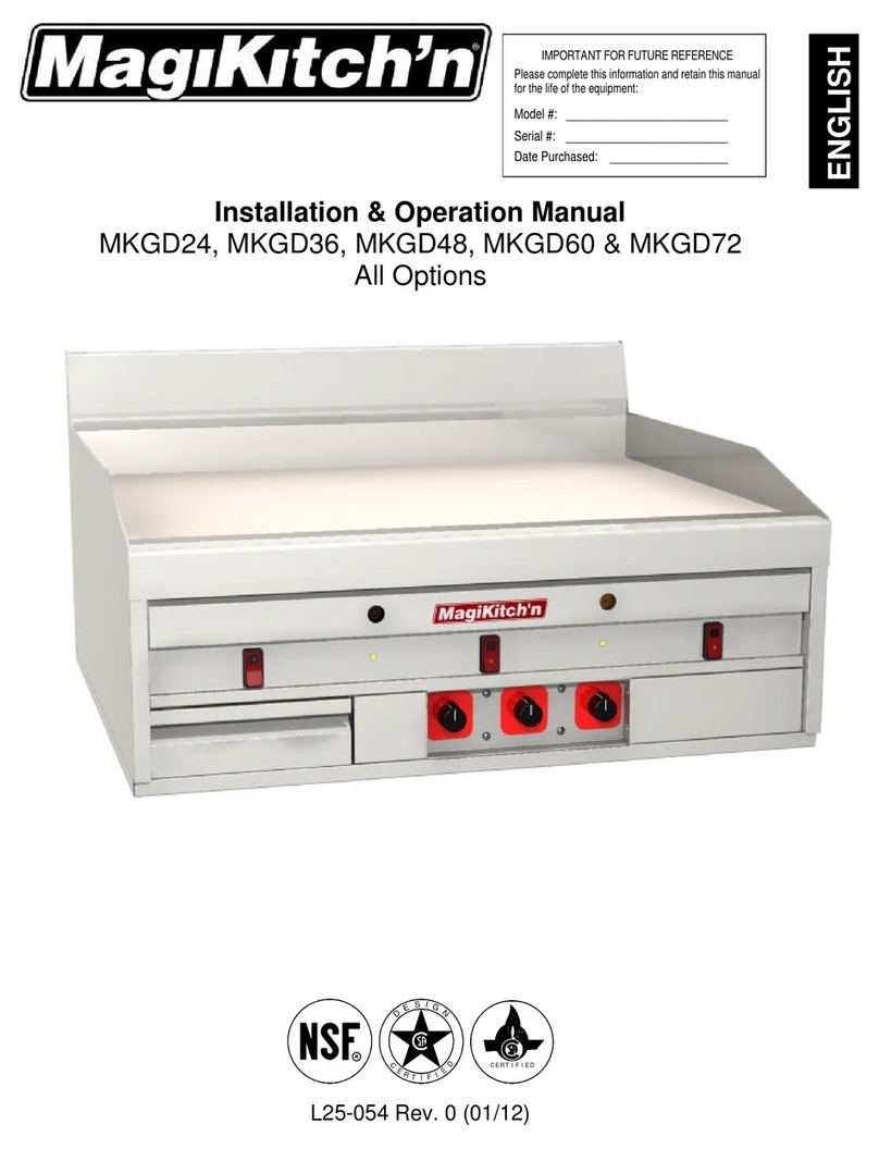 Magikitch'n MKGD24 Installation & operation manual