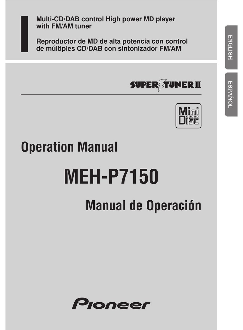 Pioneer MEH-P7150 User manual Pioneer MEH-P7150 User manual