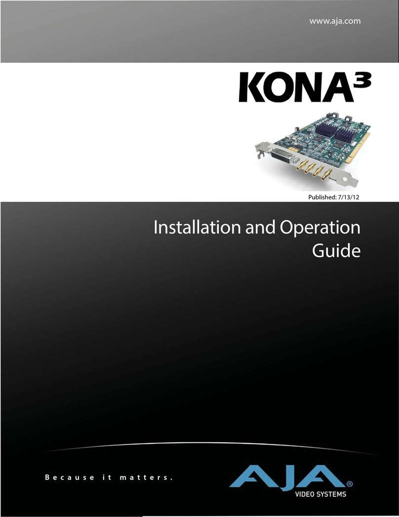 AJA kona3 Operating instructions