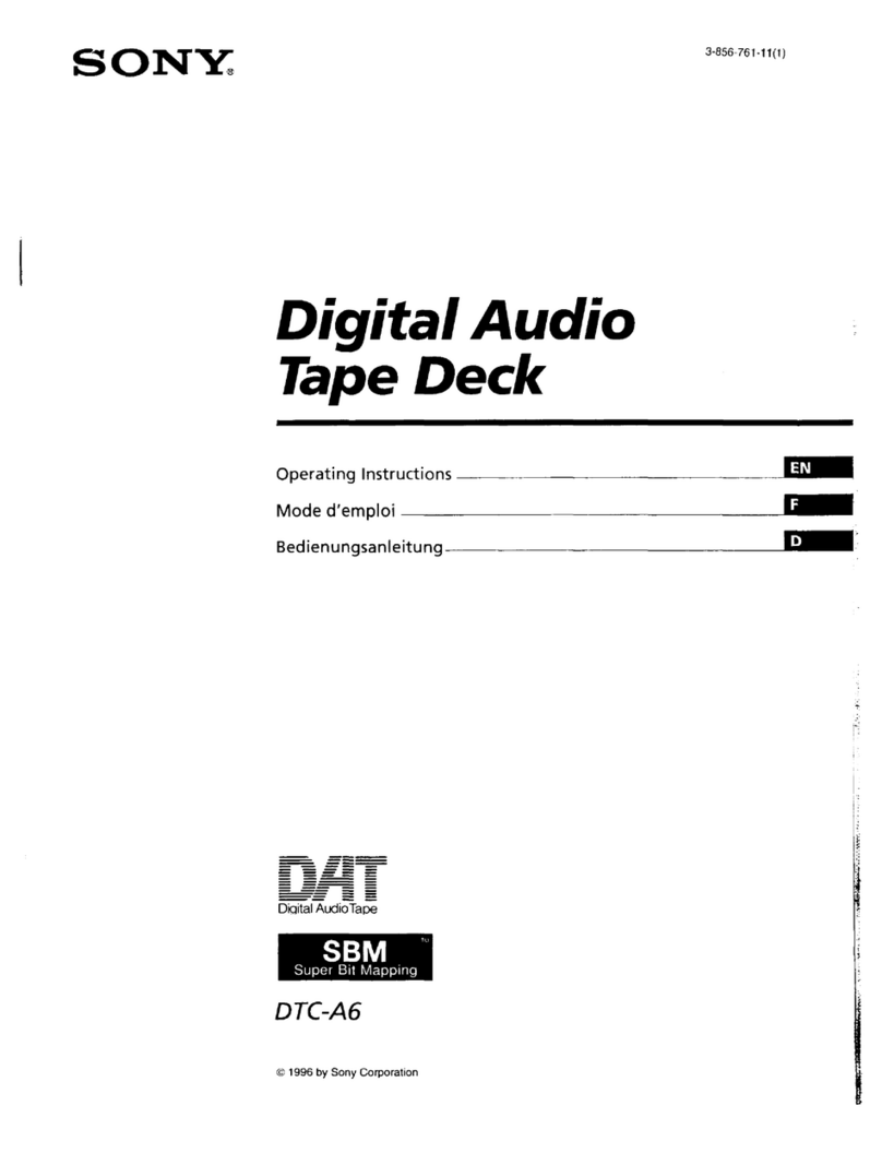 Sony DTC-A6 operating instructions