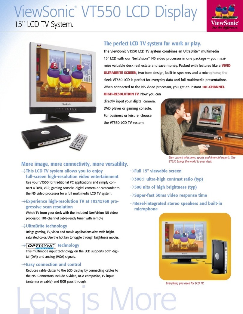 ViewSonic VT550 User manual