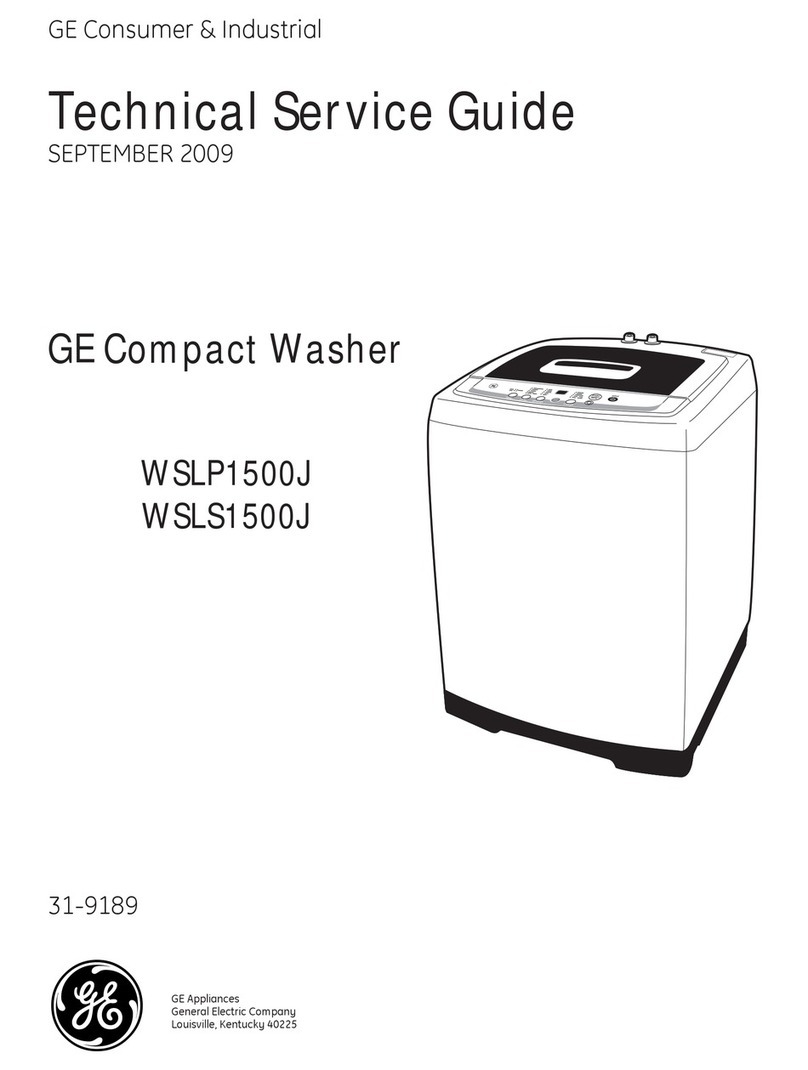 GE Consumer & Industrial WSLP1500J Technical service guide