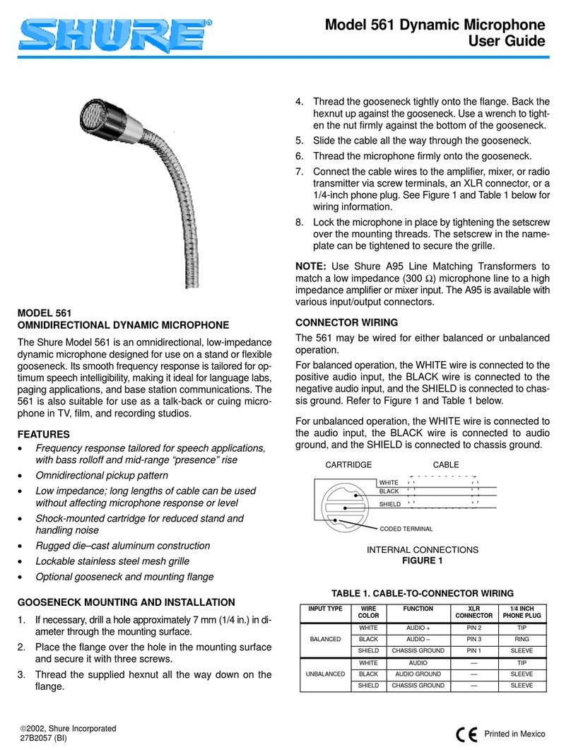 Shure 561 user guide
