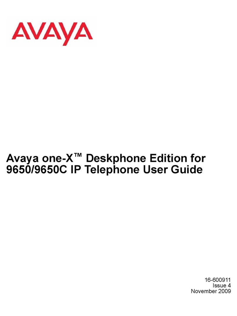 Avaya 9650 Deskphone Edition User manual