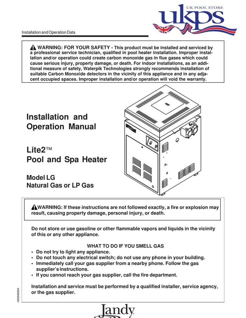 Jandy LG125 User manual