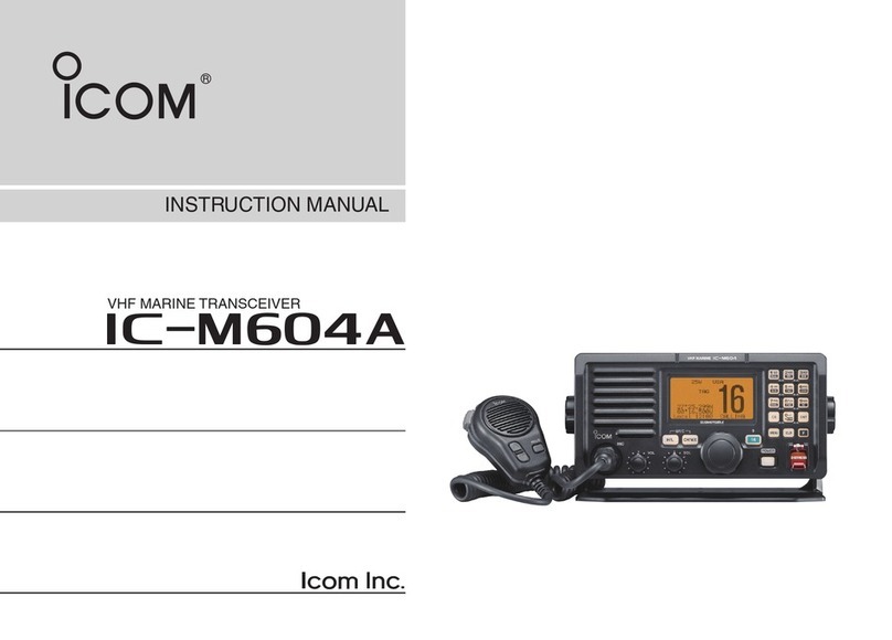 Icom IC-M604A User manual
