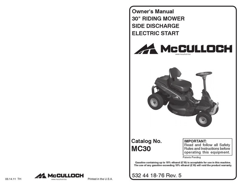 McCulloch MC30 User manual