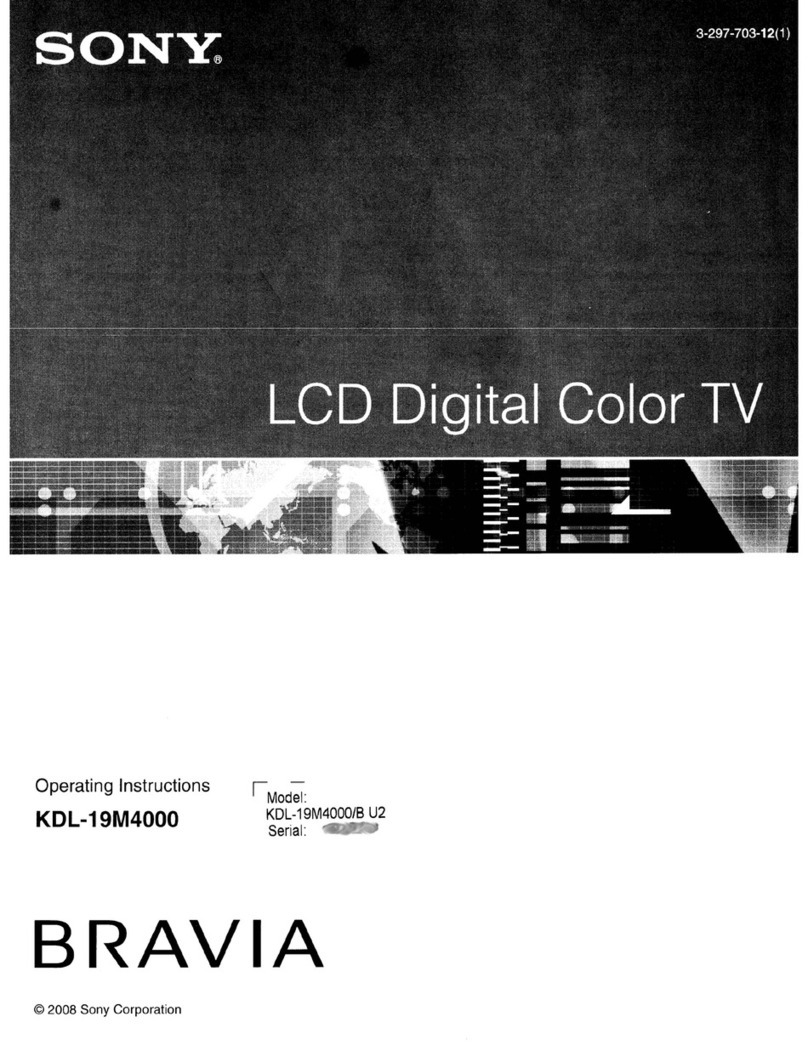 Sony Bravia KDL-19M4000 User manual
