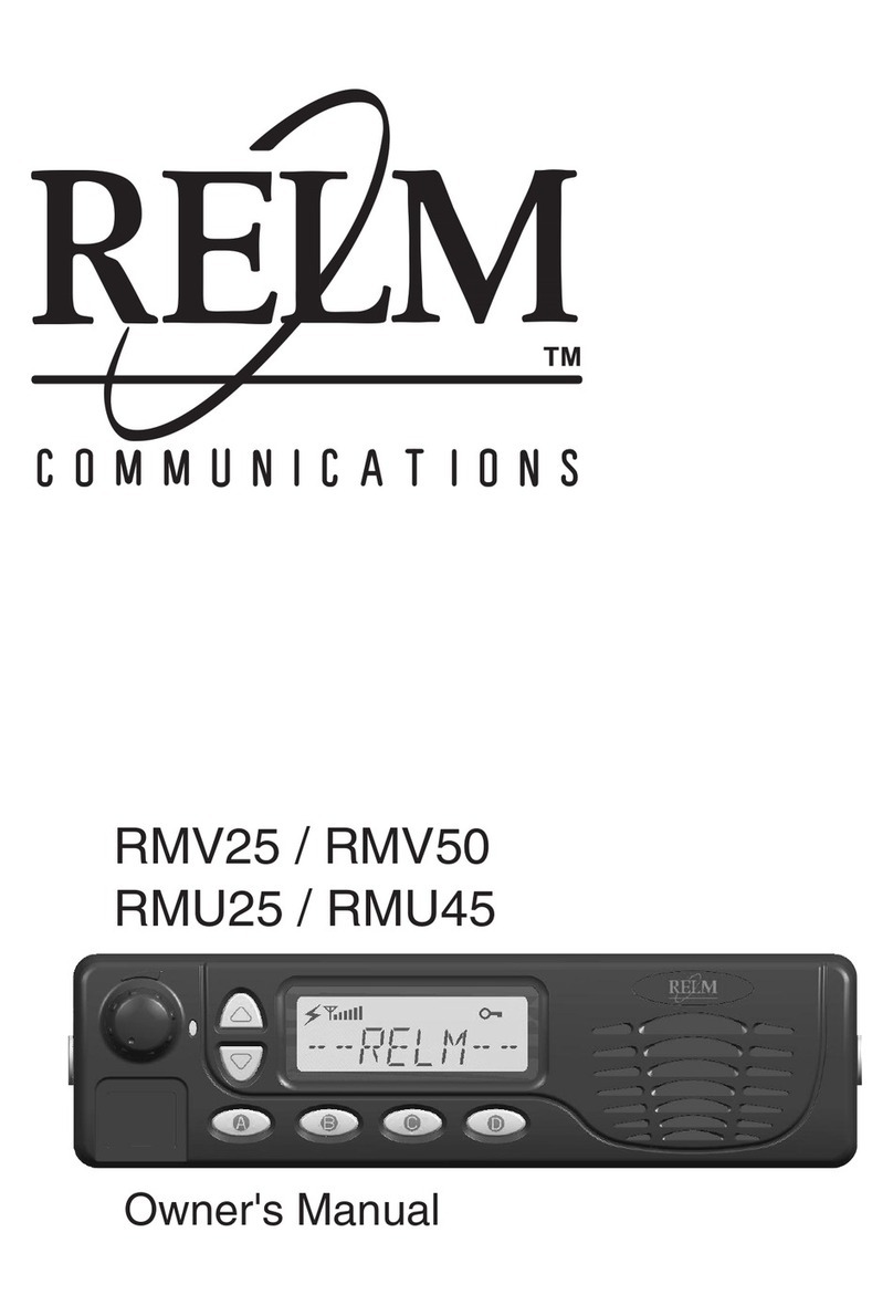 RELM RMV25 owner's manual