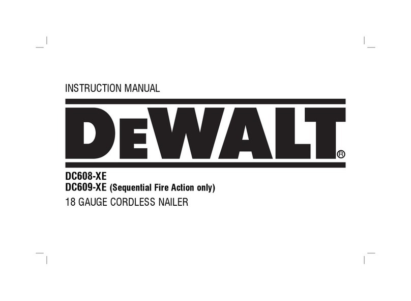 DeWalt DC608-XE User manual DeWalt DC608-XE User manual