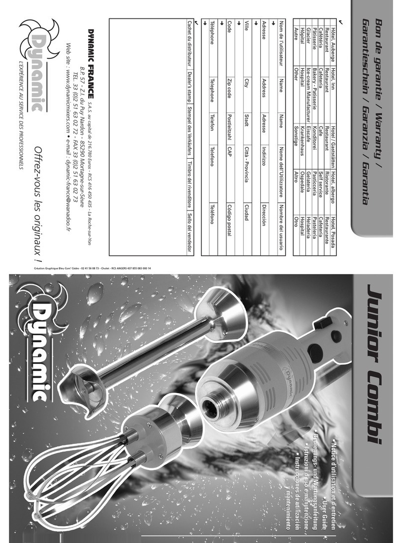 Dynamic Junior Combi User manual