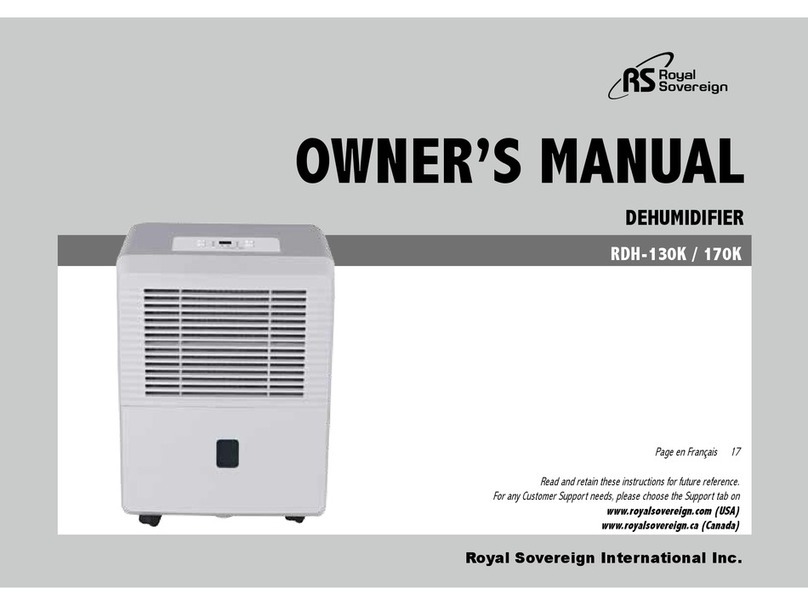 Royal Sovereign RDH-130K owner's manual