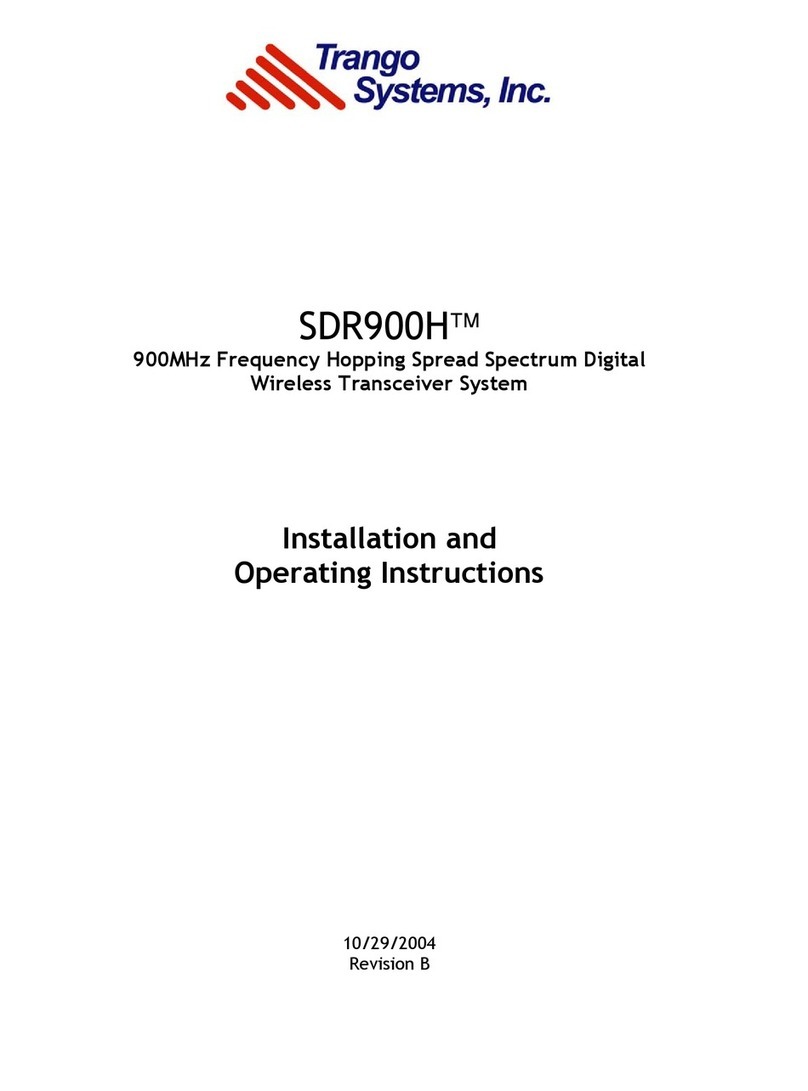 Trango Systems SDR900H User manual