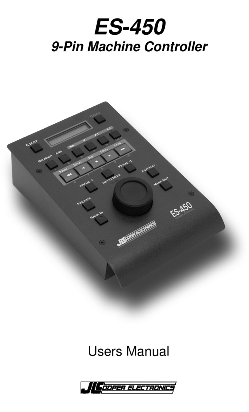 JLCooper Electronics ES-450 user manual