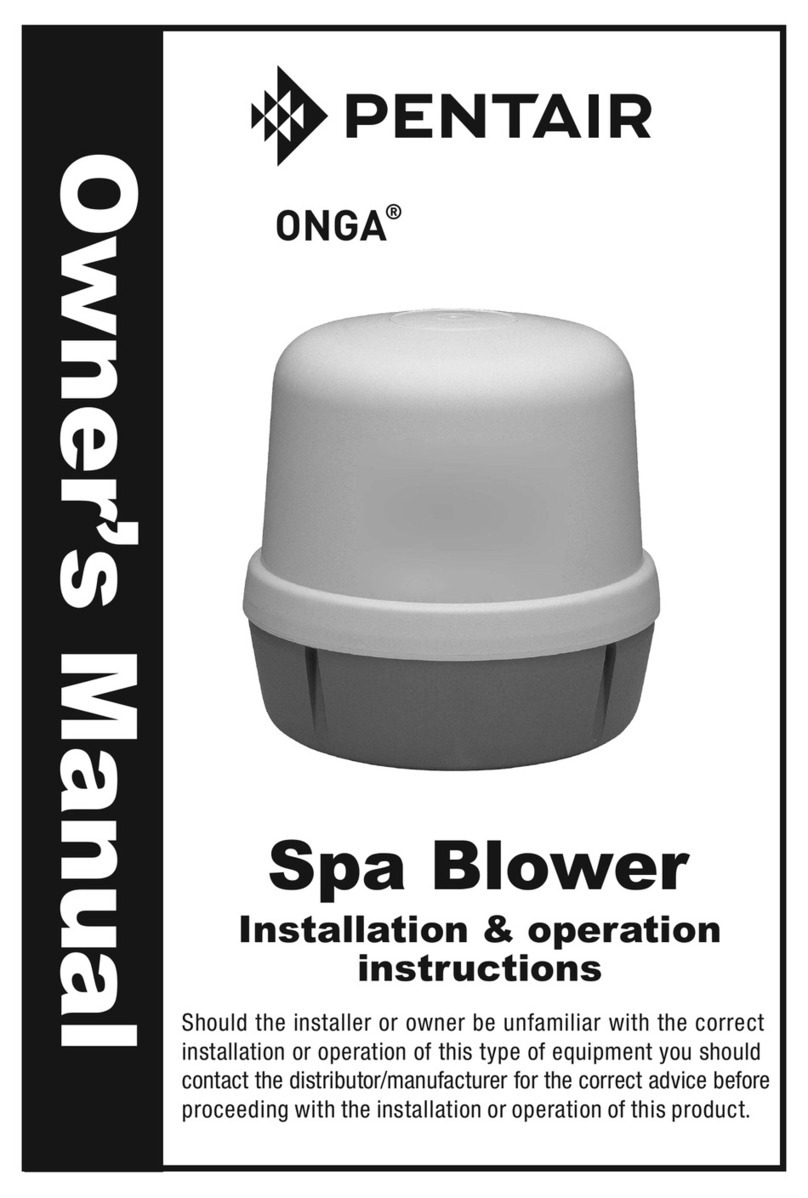 Pentair ONGA owner's manual