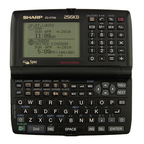 Sharp ZQ-570 User manual