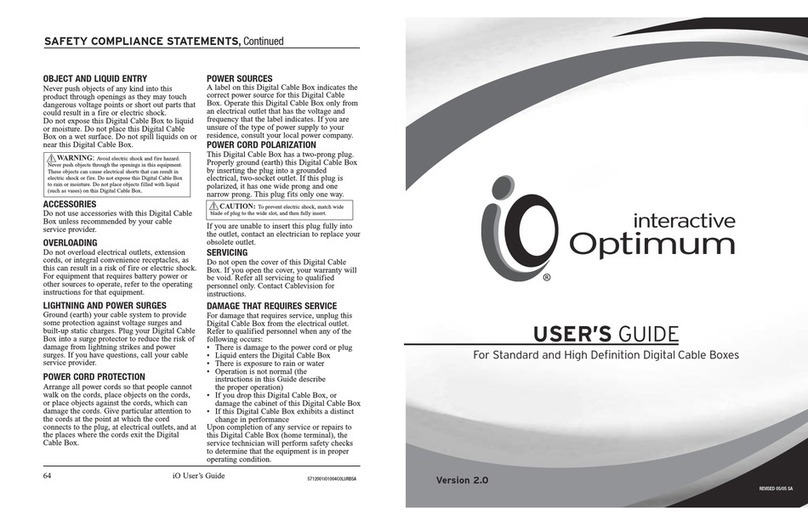iO Standard and High Definition Digital Cable... user guide