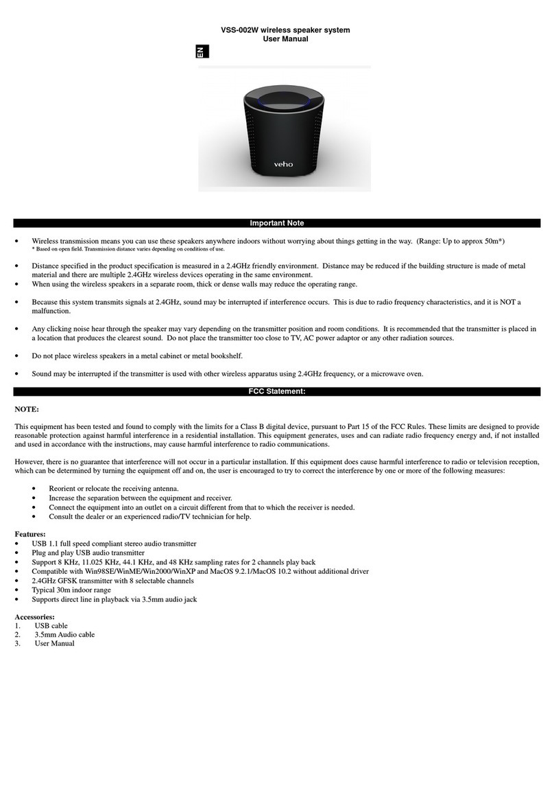 Veho VSS-002W User manual