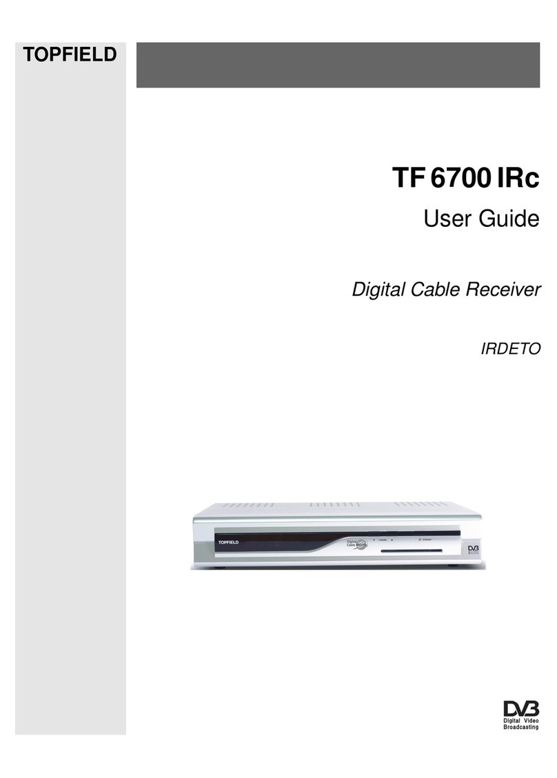 Topfield TF 6700 IRc User manual Topfield TF 6700 IRc User manual