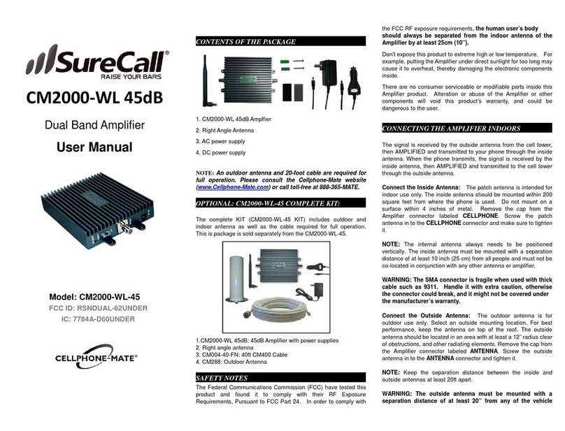 SureCall SureCall CM2000-WL 45dB user manual