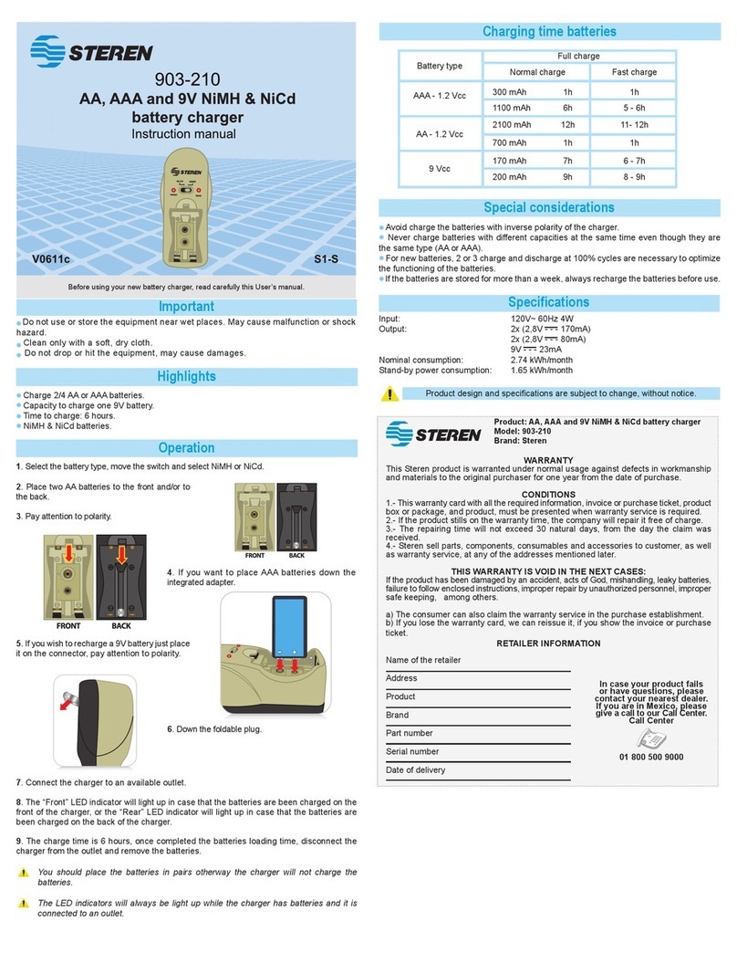 Steren 903-210 instruction manual