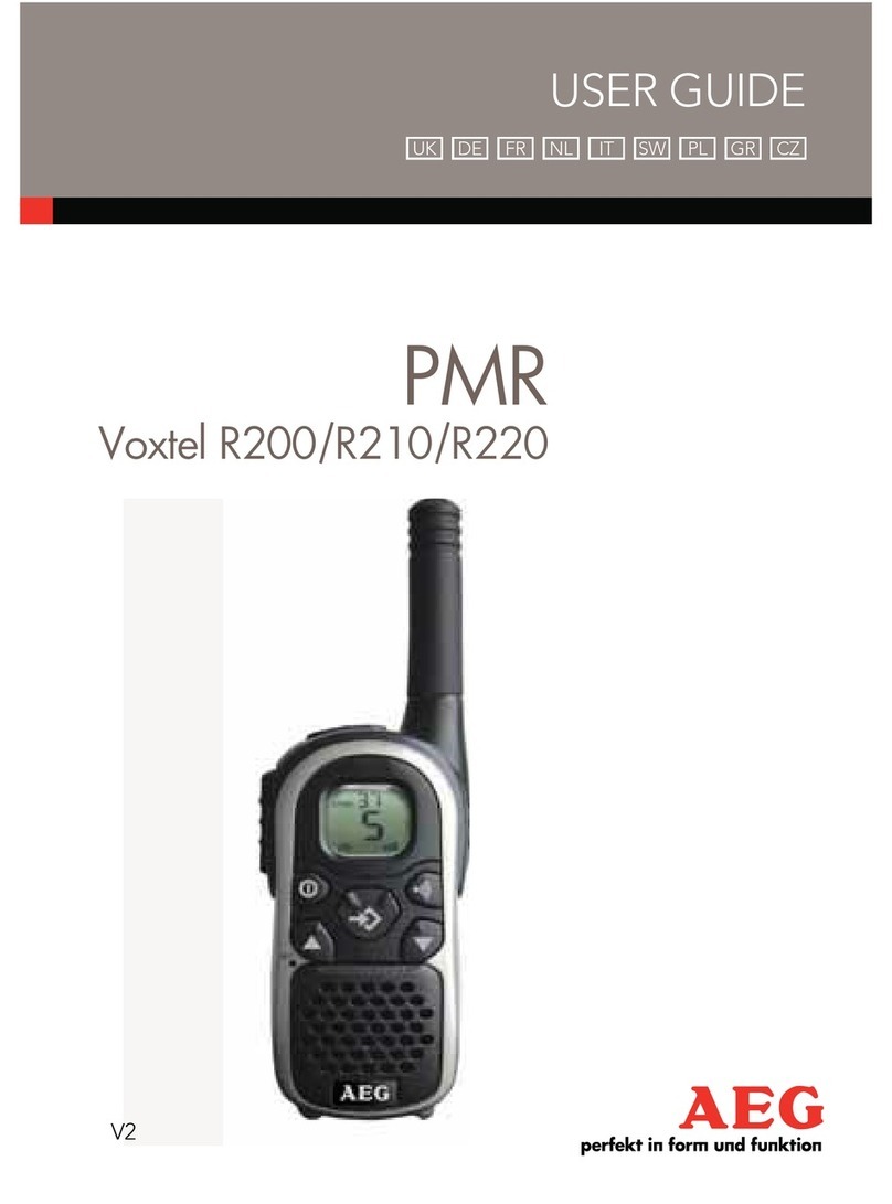 AEG PMR Voxtel R200 user guide