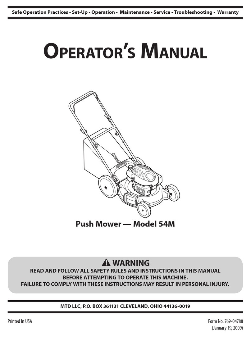 MTD 54M Series User manual MTD 54M Series User manual