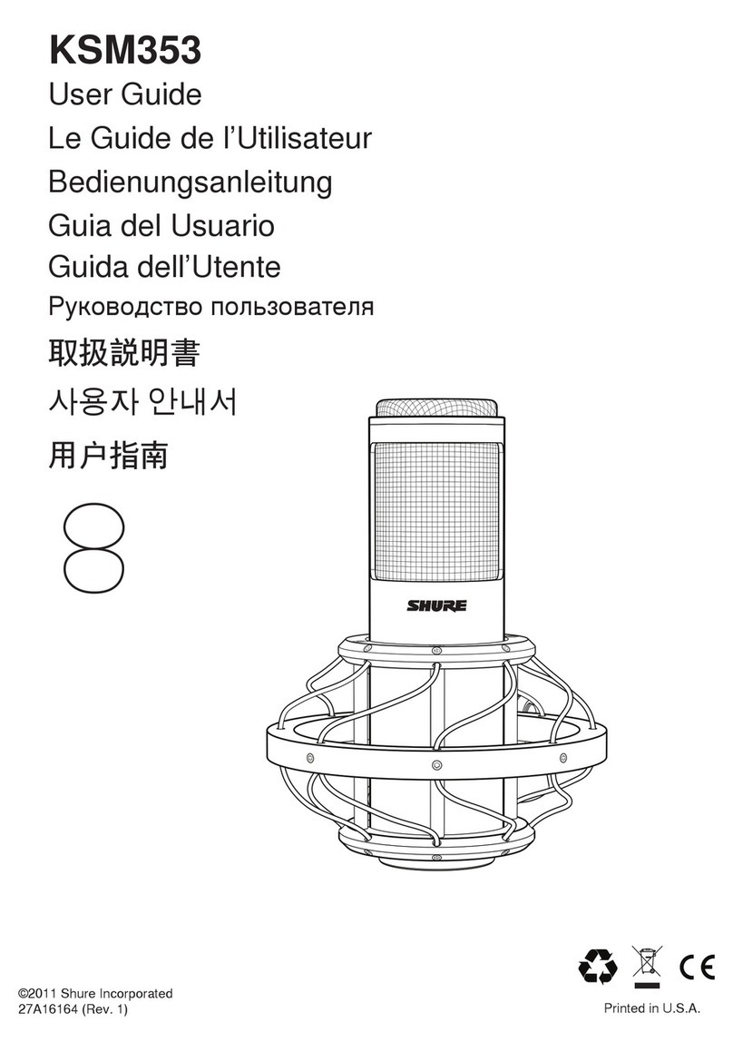 Shure ROSWELLITE KSM353 user guide