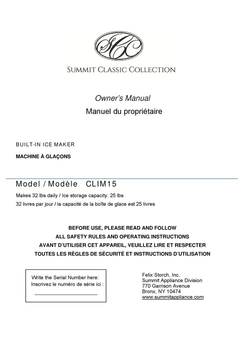 Summit Classic Collection CLIM15 owner's manual