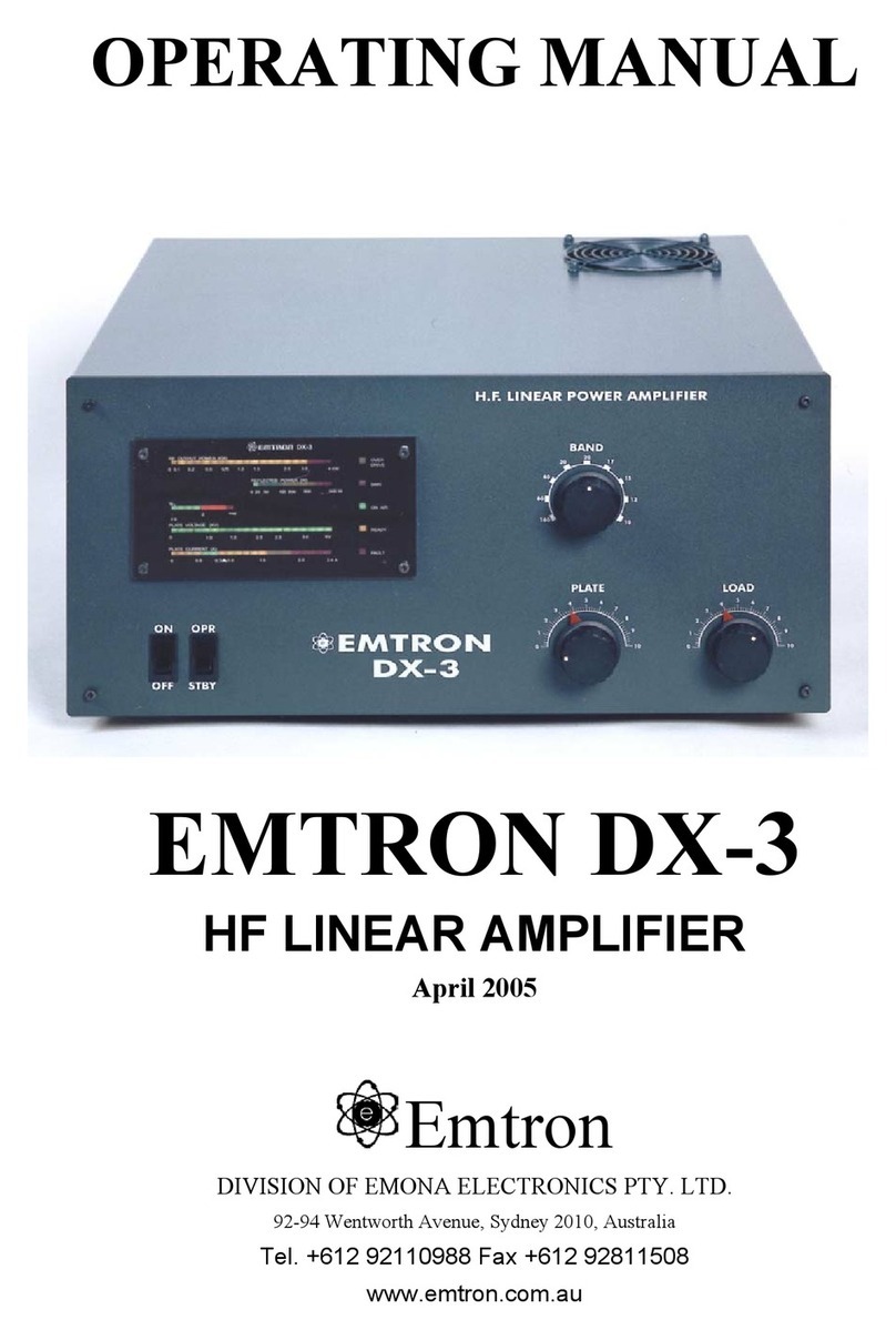 Emtron DX-3 operating manual