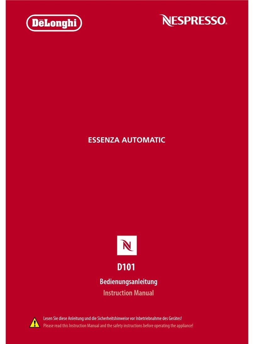 Nespresso D101 User manual