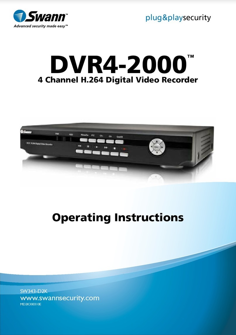 Swann 4 Channel DVR4-2000 User manual