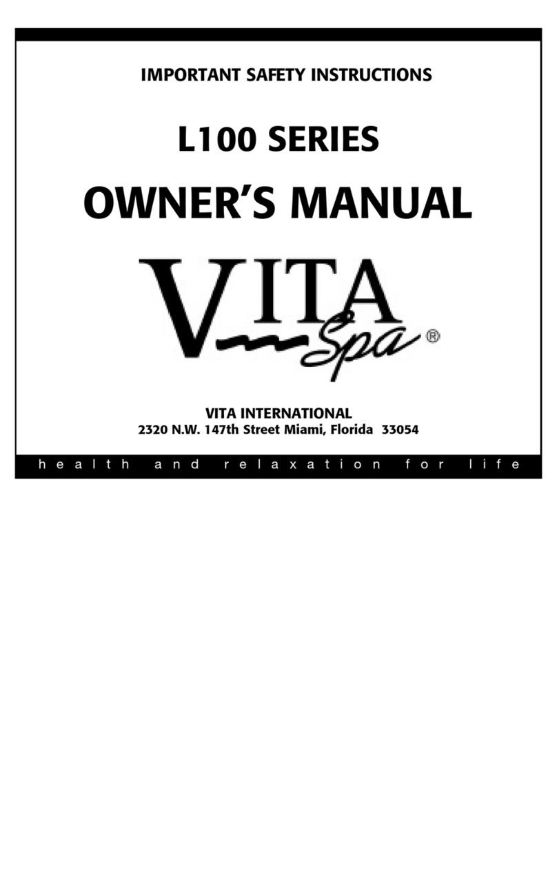 Vita Spa L100 SERIES owner's manual