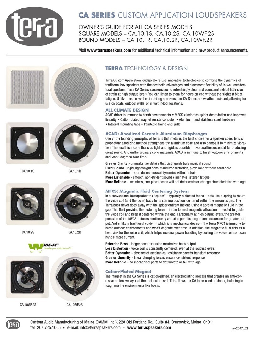 Terra CA.10.1S owner's guide