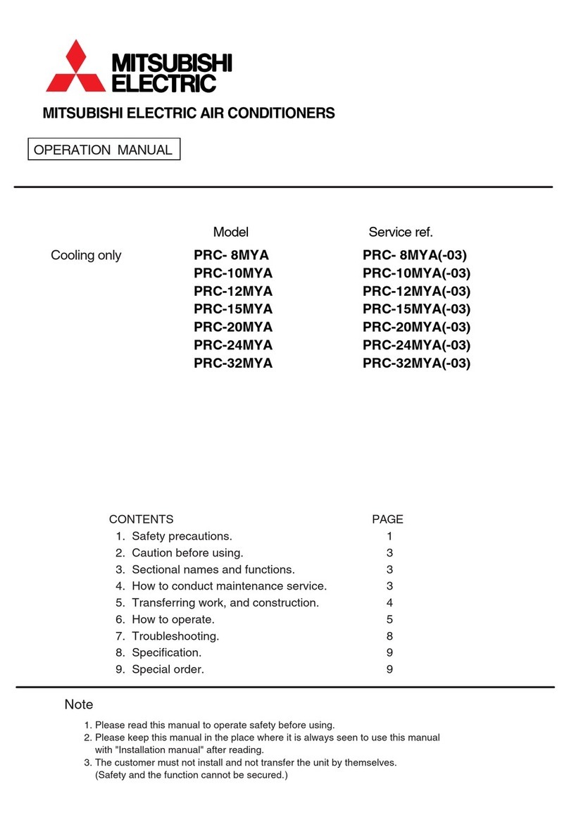 Mitsubishi Electric PRC- 8MYA User manual
