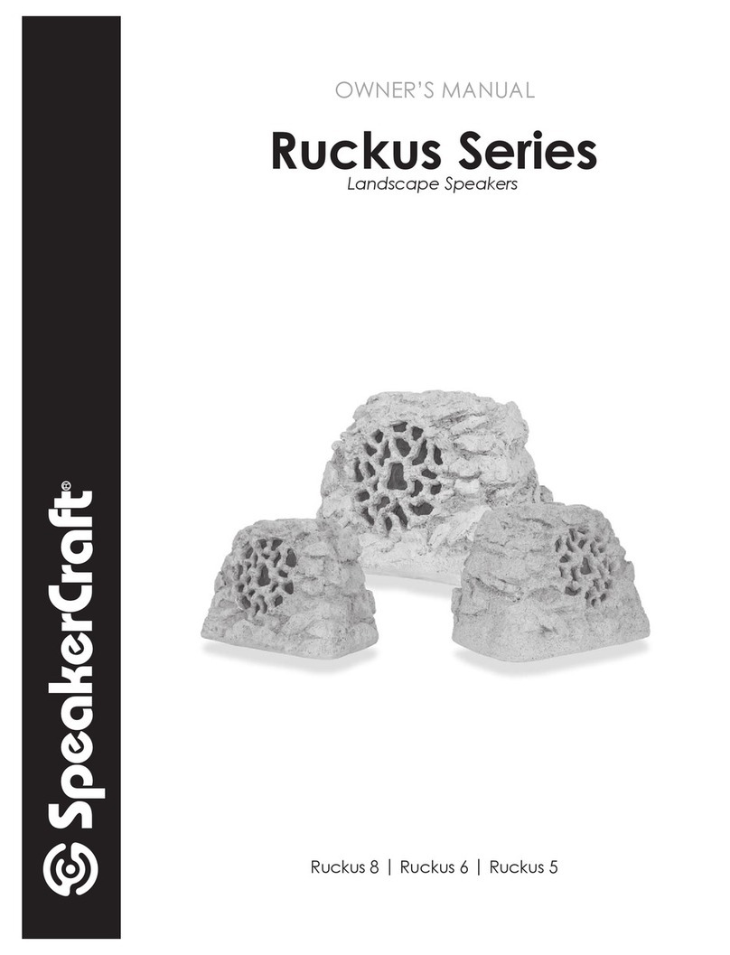 SpeakerCraft Ruckus 8 User manual