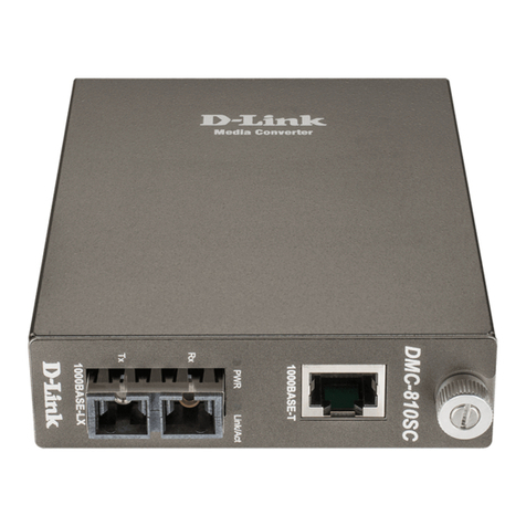 D-Link 1000BASE-TX to 1000BASE-SX/LX Media... User manual D-Link 1000BASE-TX to 1000BASE-SX/LX Media... User manual