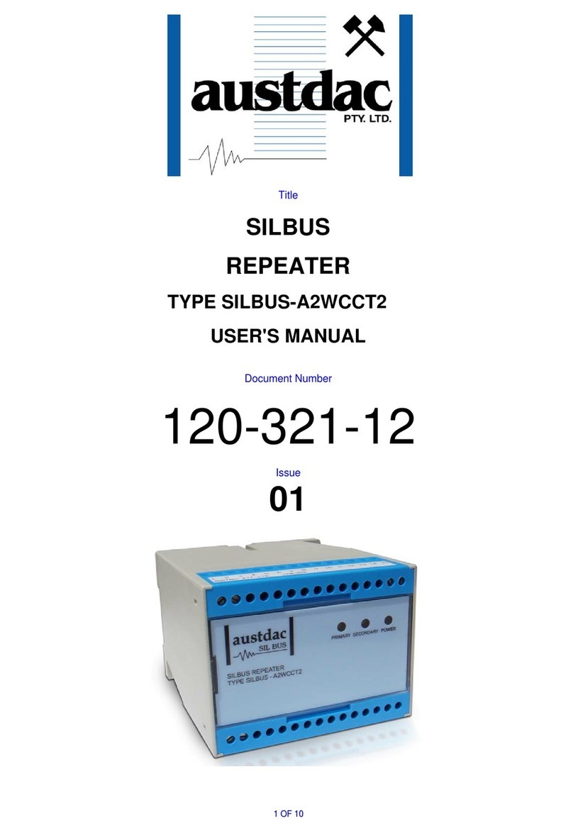 Austdac TYPE SILBUS-A2WCCT2 user manual
