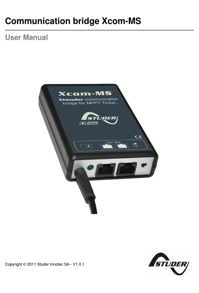 Studer Xcom-MS user manual